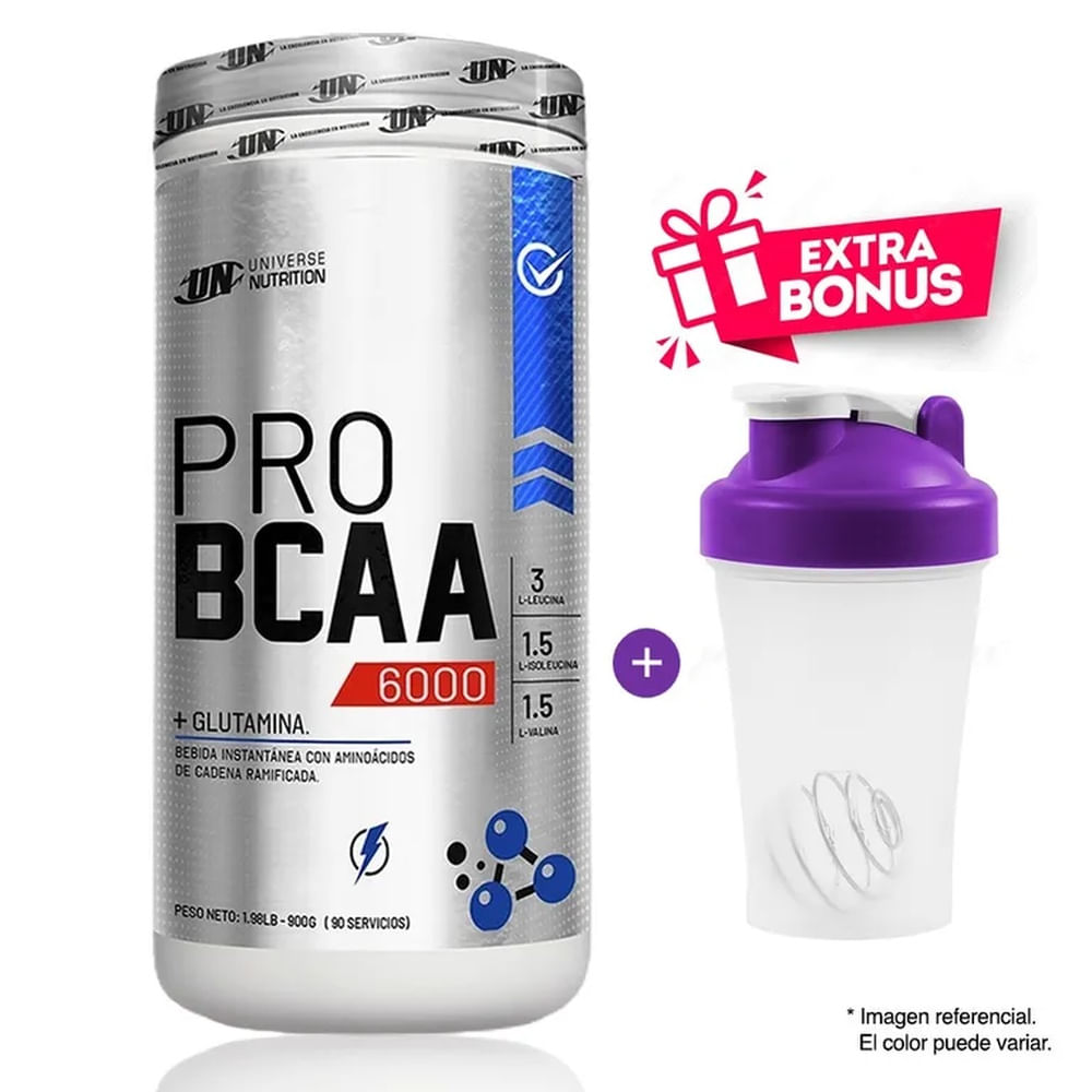 PRO BCAA 1 KG AMINOÁCIDOS UN FRUIT PUNCH + SHAKER
