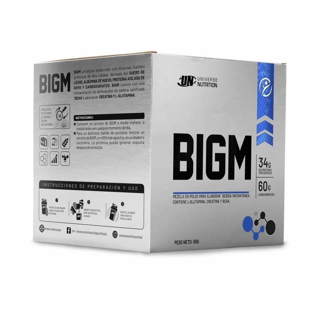 Proteína Suero de Leche Bigm Cookies Caja 10 Unidades