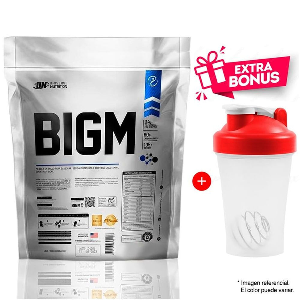 BIGM PROTEÍNA 5 KG COOKIES + SHAKER