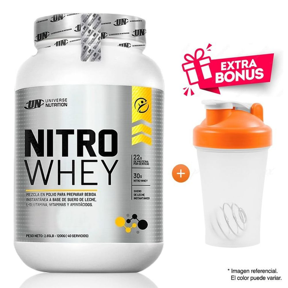 Proteina Suero De Leche Nitro Whey UN 1.1 Kg Chocolate