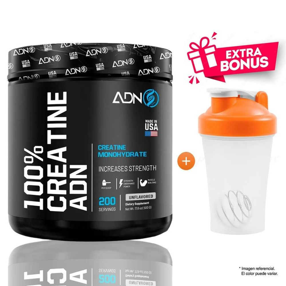 ADN NUTRITION CREATINA MONOHIDRATADA 500 GRAMOS
