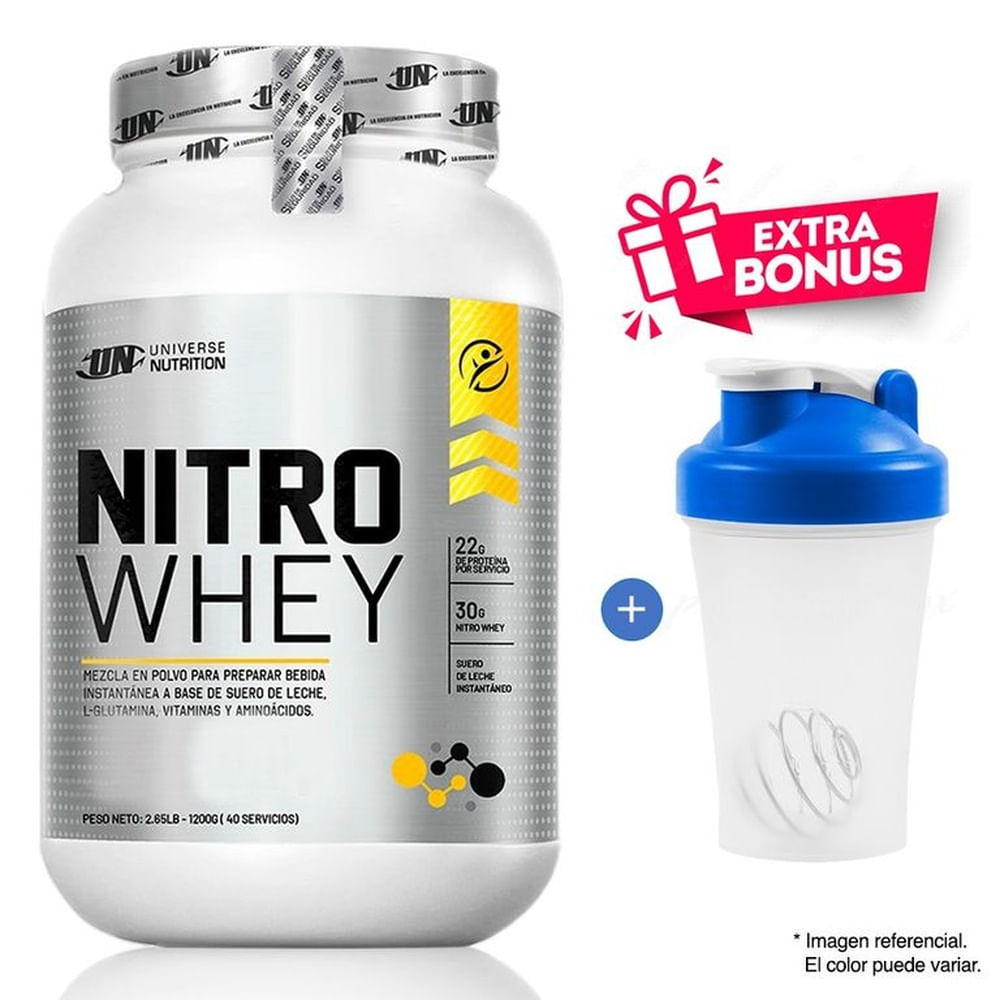 NITRO WHEY 1.1 KG SUERO DE LECHE VAINILLA + TOMATODO