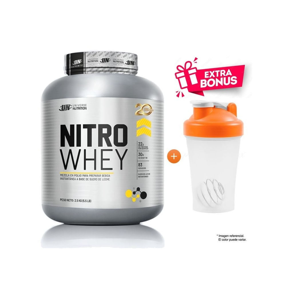 NITRO WHEY 2.5 KG CHOCOLATE MÁS SHAKER
