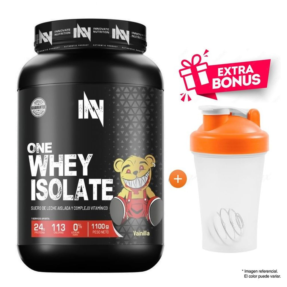 Proteína Innovate Nutrition One Whey Isolate 1.1 Kg Vainilla + Shaker