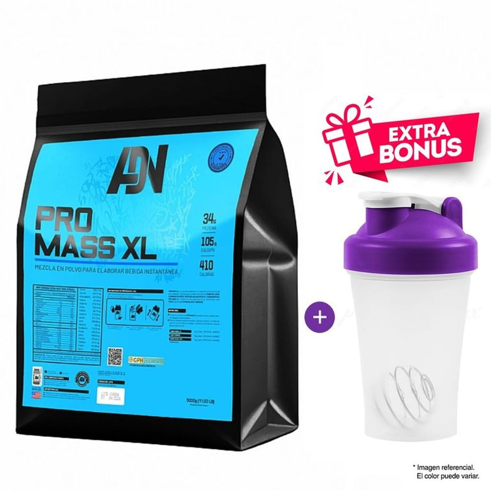 Proteína Pro Mass XL 5 KG - Chocolate + Regalo Shaker