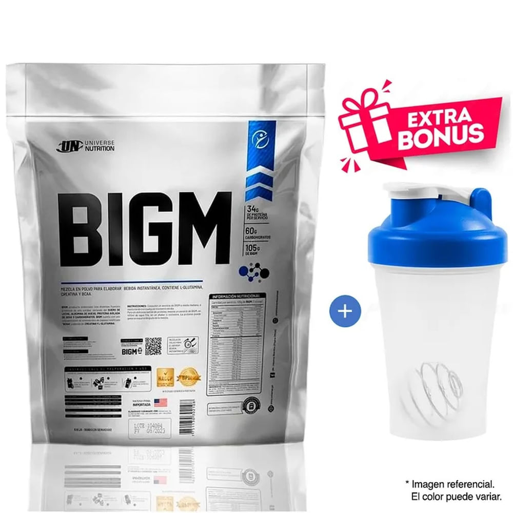 PROTEÍNA BIGM 5KG UNIVERSE NUTRITION CHOCOLATE MÁS SHAKER