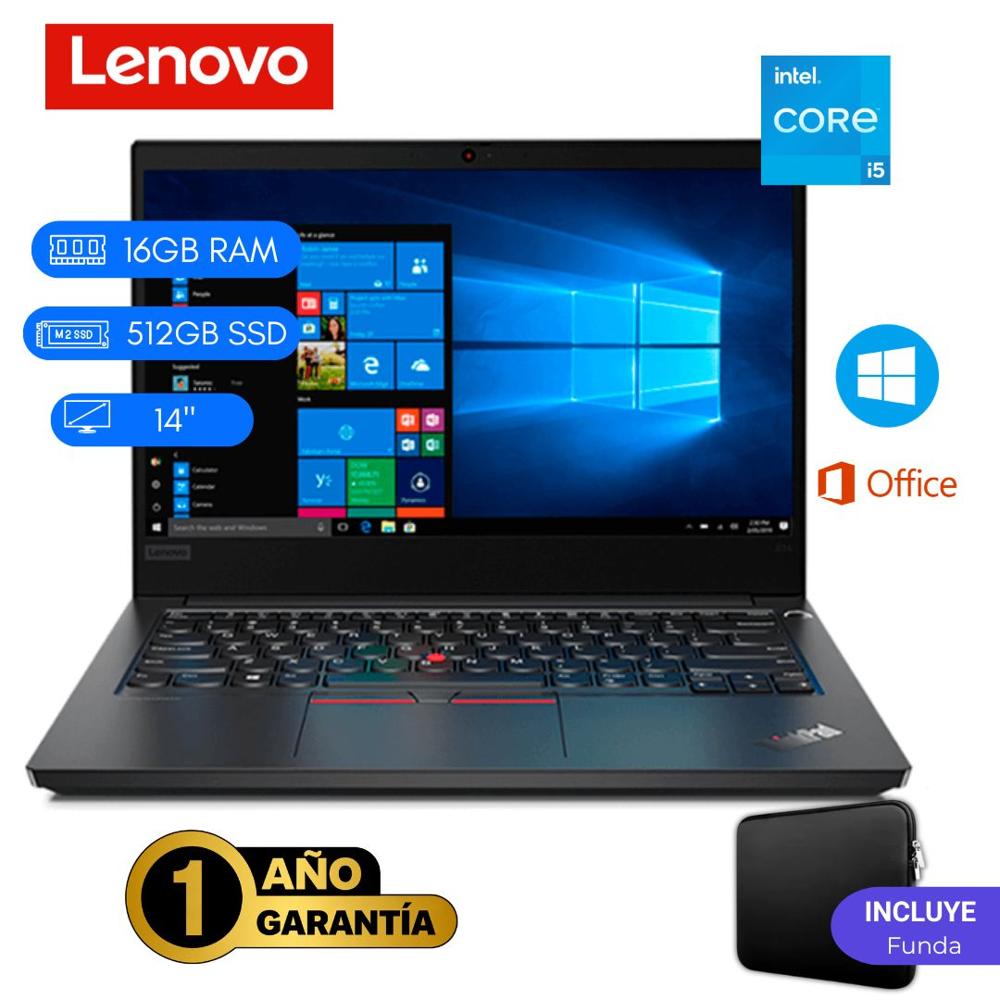 LENOVO THINKPAD E14 seminueva - CI5 11VA - 16GB DDR4 - 512GB M.2 -14'