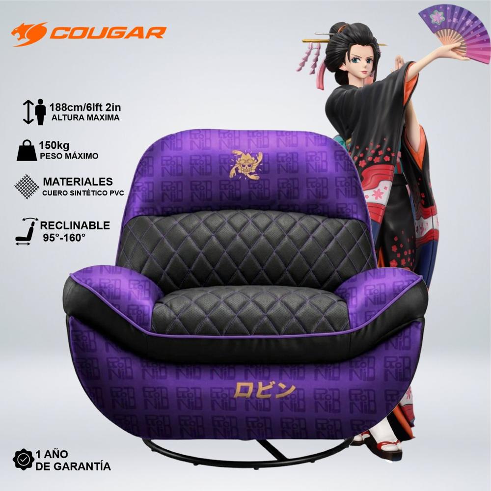 SOFA GAMER OVERLOAD EDITION NICO ROBIN ONE PIECE BALANCE RECLINA GIRA ACOLCHADO