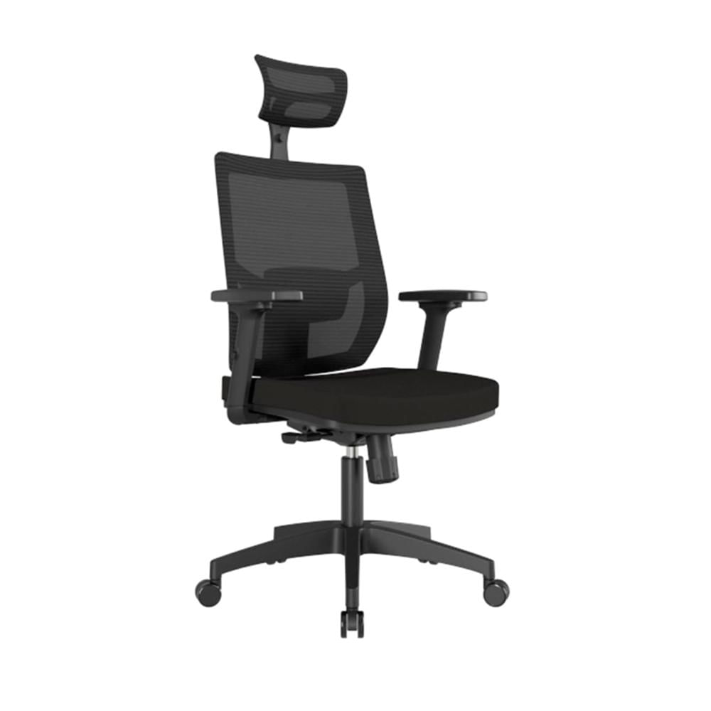Silla Ergonómica Lims Syncro Brazos 3D Presidente Nylon Negro PN Ofideas