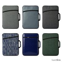 Maletín Laptop 14 -15.6 Antigolpes Impermeable Cuerina Ejecutivo Colores Sobrios - Al Azar