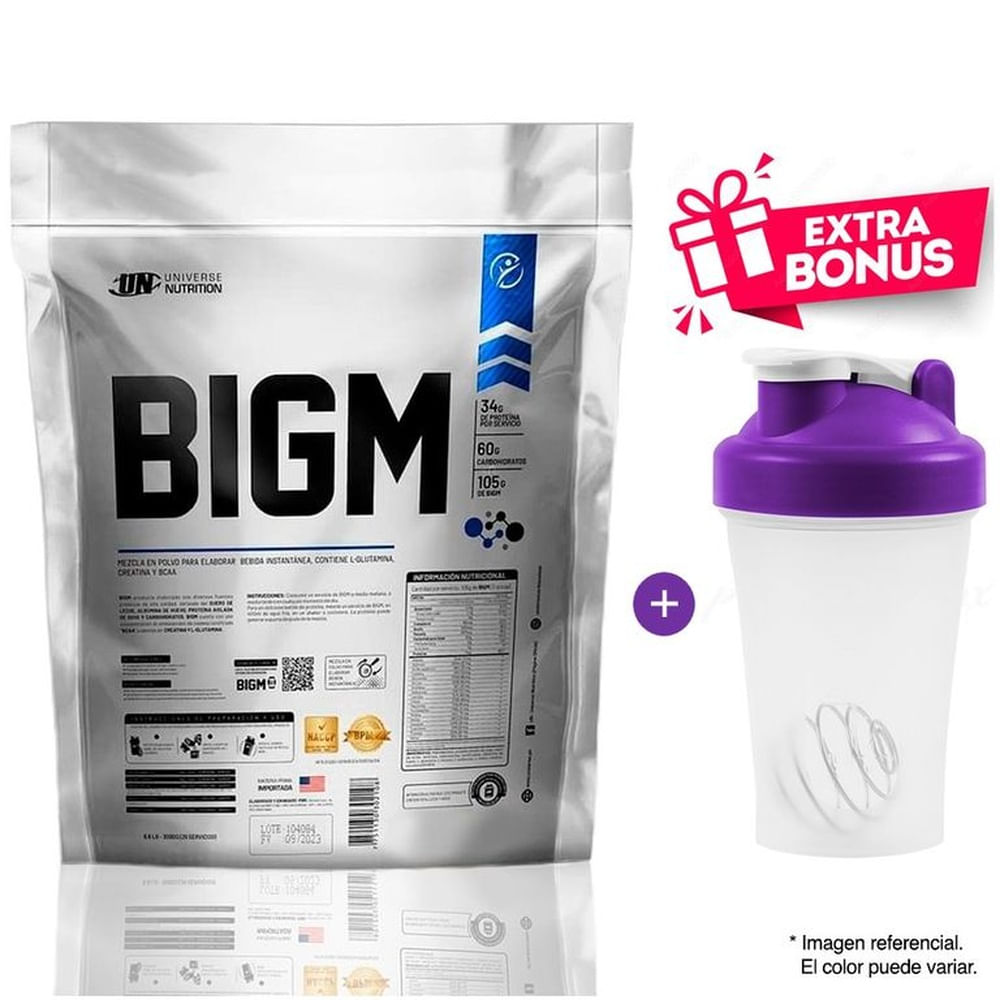 Proteína Bigm 5 kg Universe Nutrition chocolate + Shaker