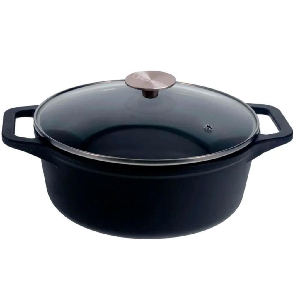 Olla Hierro Fundido Esmaltado 38 Litros Uso Cocina con Tapa