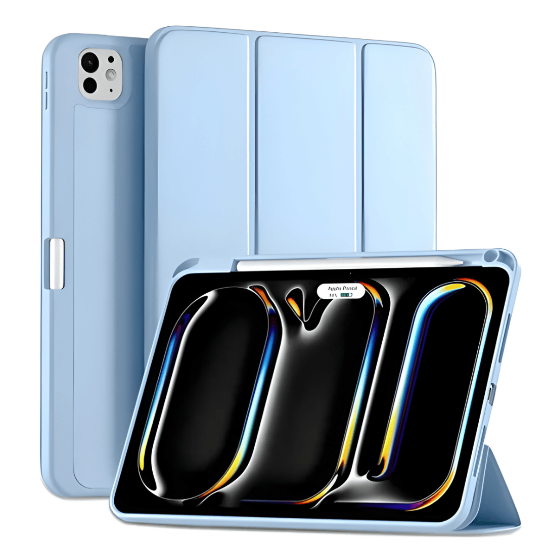 FUNDA SMART COVER PARA IPAD PRO M4 2024 M5 2025 11 Celeste