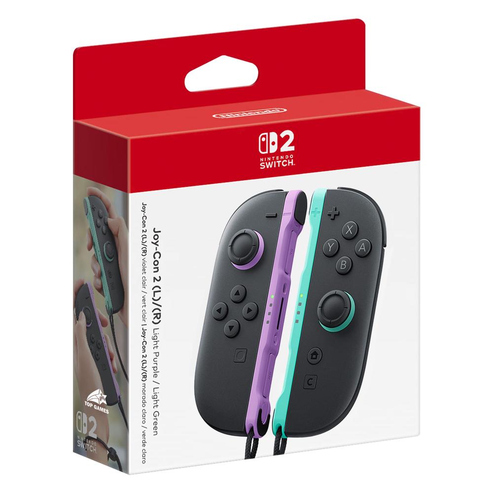 JOY CON NINTENDO SWITCH 2 LIGHT PURPLE Y LIGHT GREEN