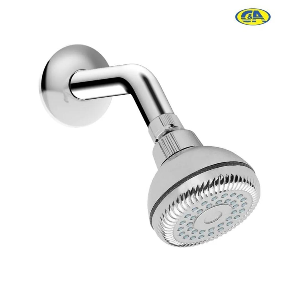 Cabeza de Ducha Cromada Grande 85mm Brazo 17cm CYA