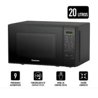 Horno Microondas Panasonic 20L  SB25JBRPK