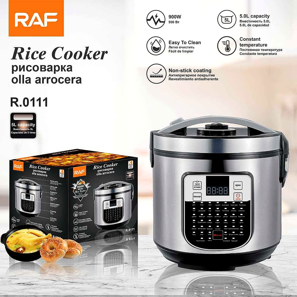 Olla arrocera multifunción RAF 5L para todo tipo de preparaciones