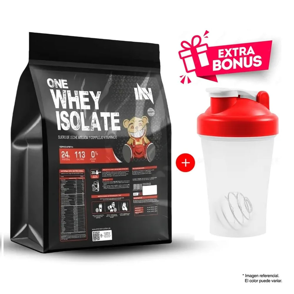 PROTEÍNA ISOLATADA ONE WHEY ISOLATE DE 3KG VAINILLA MÁS SHAKER