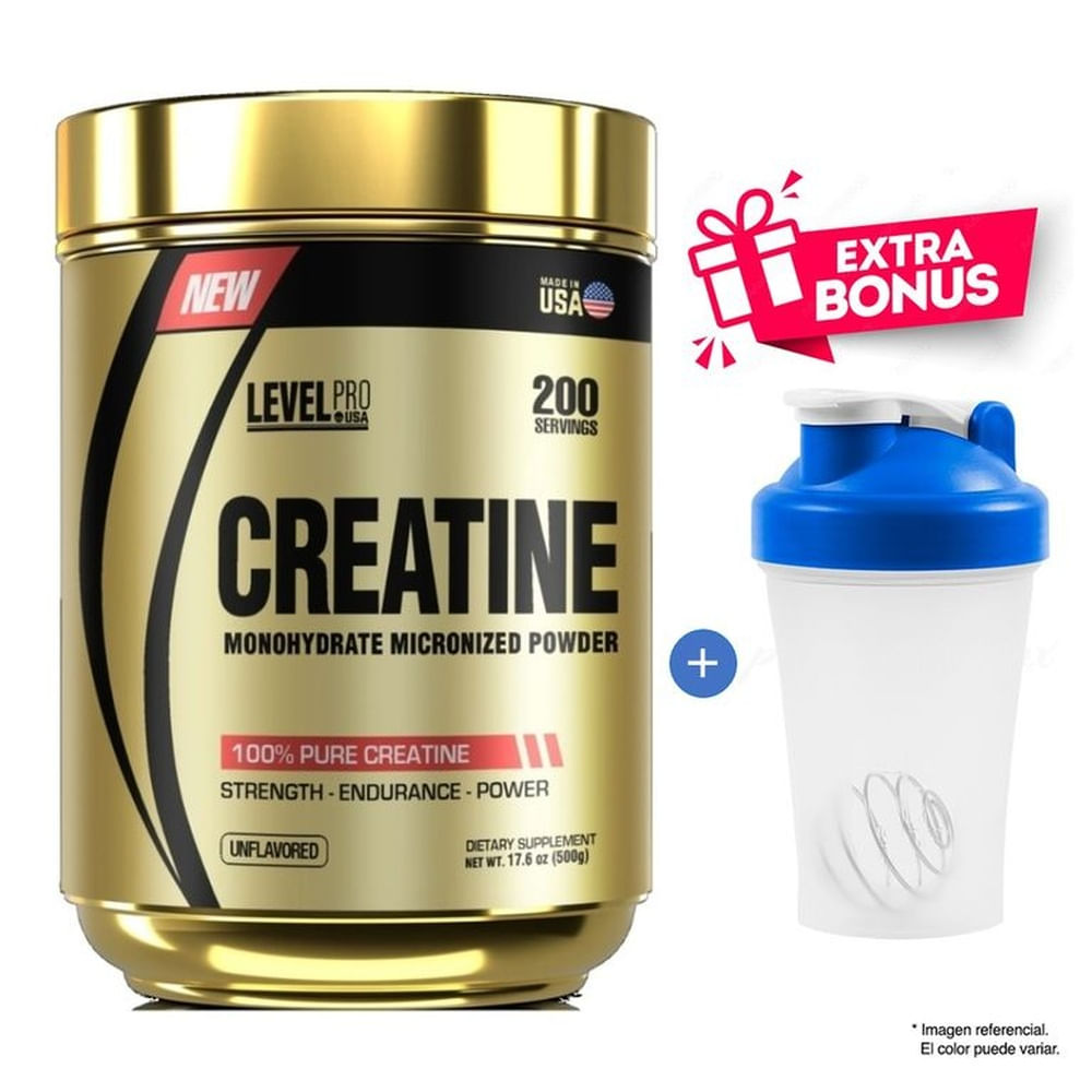 CREATINE CREATINA MONOHIDRATADA 500 GR LEVEL PRO