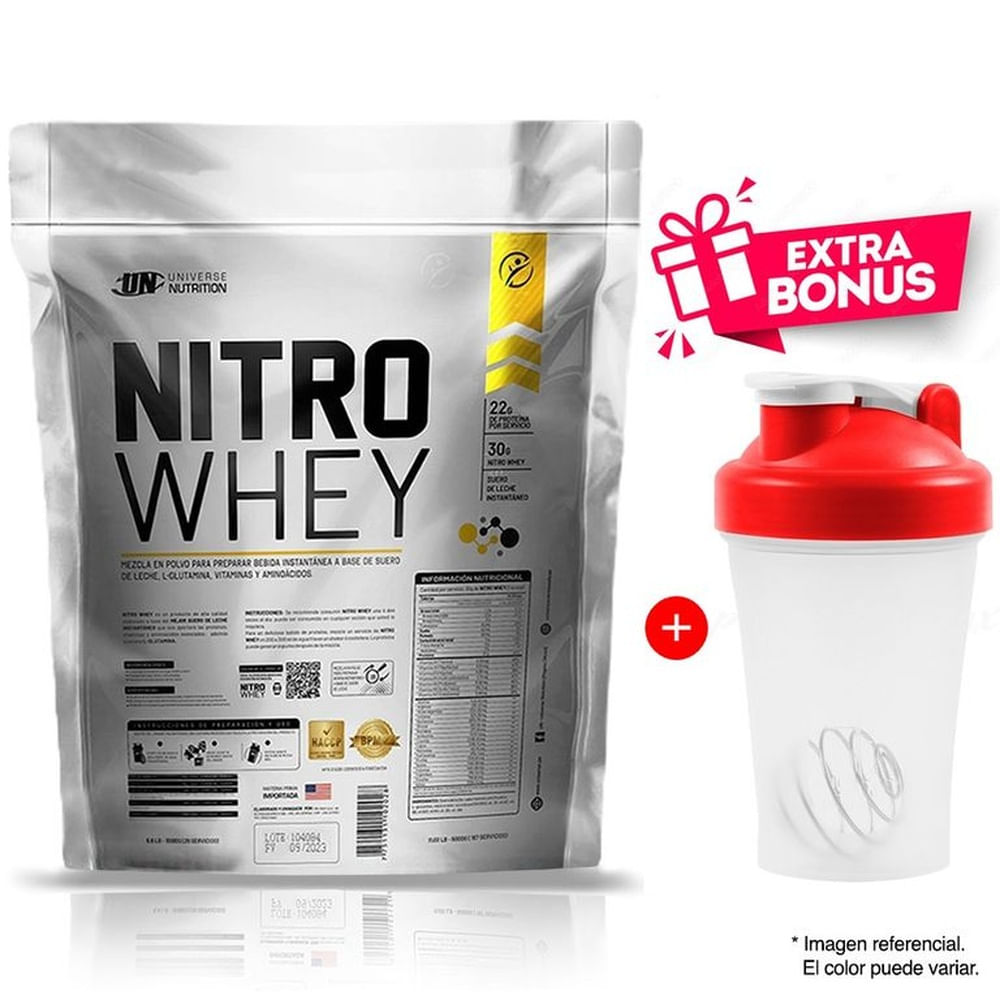 NITRO WHEY 5 KG SUERO DE LECHE CHOCOLATE + TOMATODO