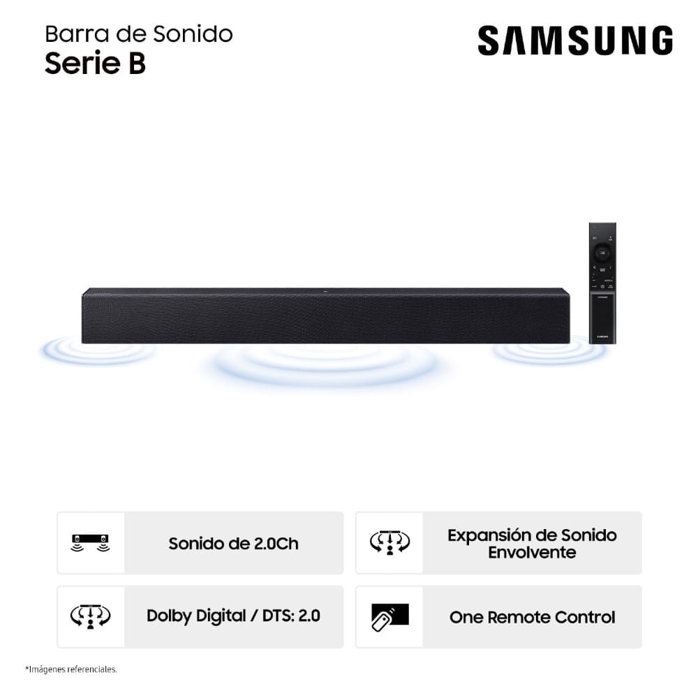 Soundbar Samsung Hw-b400f/PE Negro