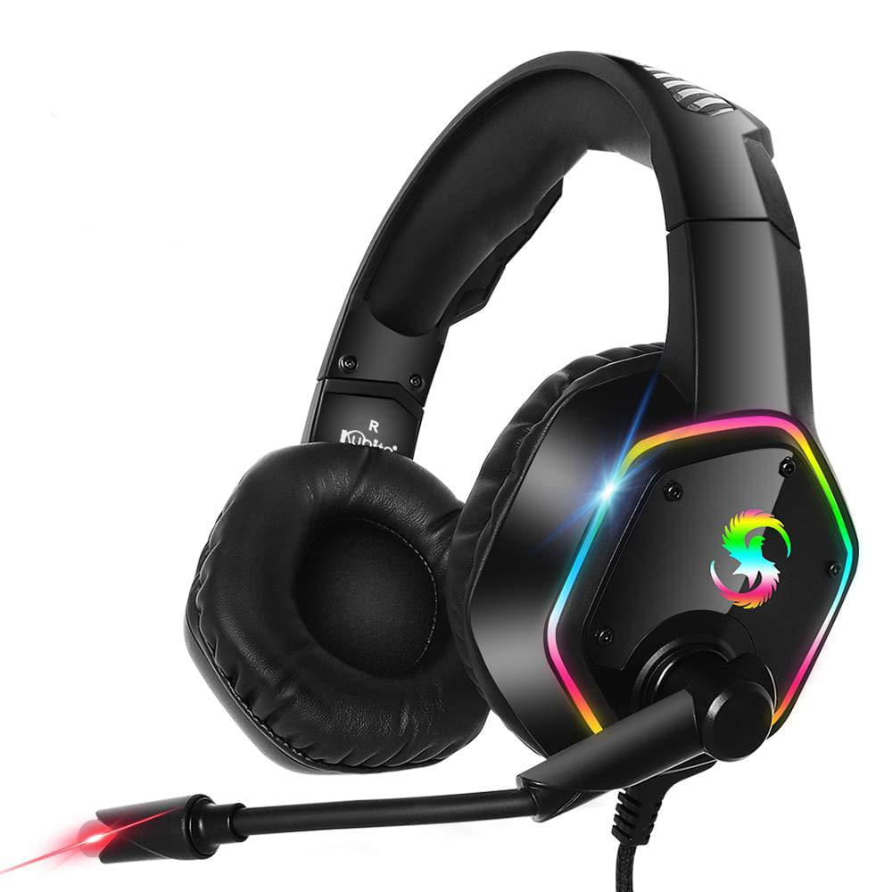 Audífonos Gaming Con Luces RGB Negro