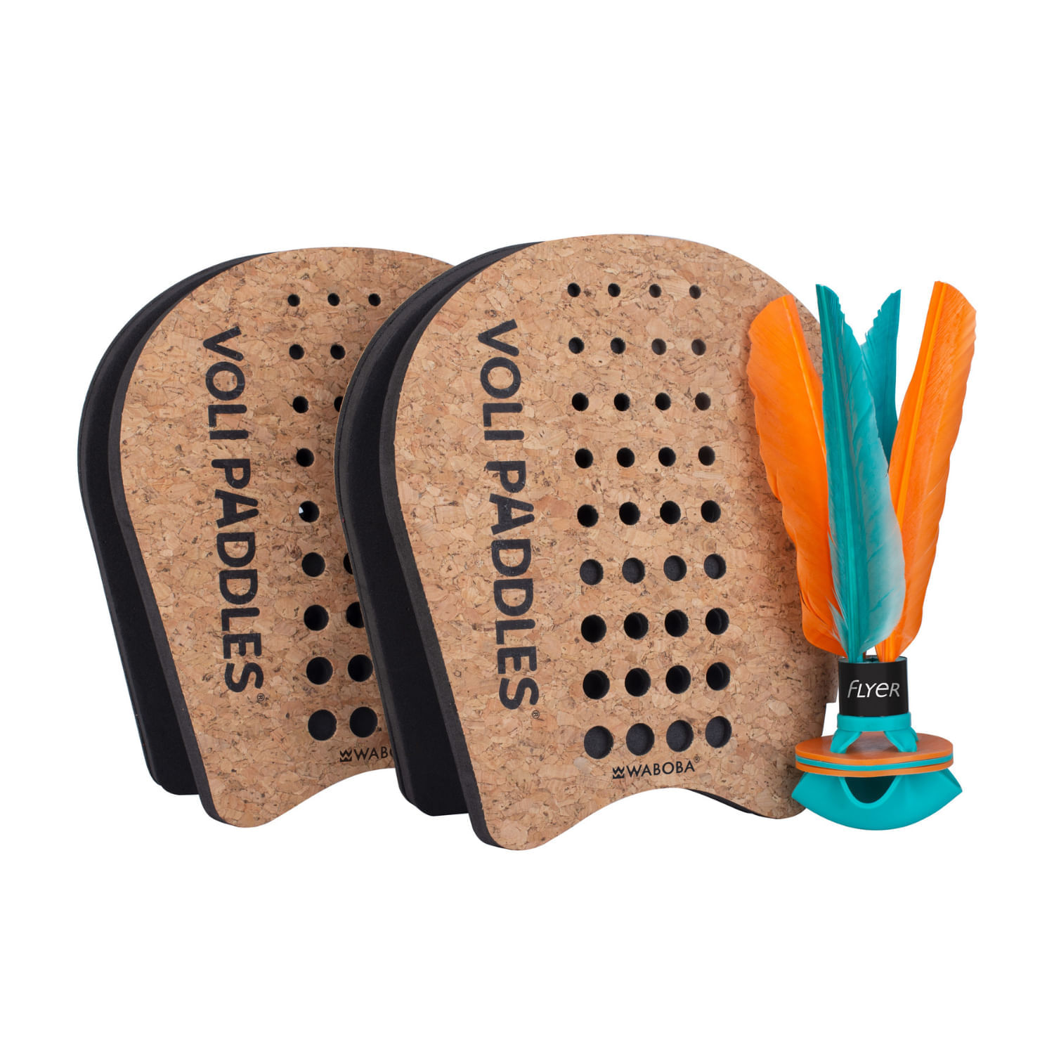 Set Voli Raquetas Corcho