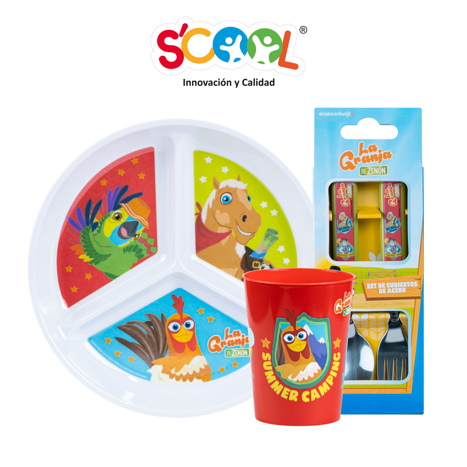 Set 3 Piezas Scool Division La Granj Zenon Melamine