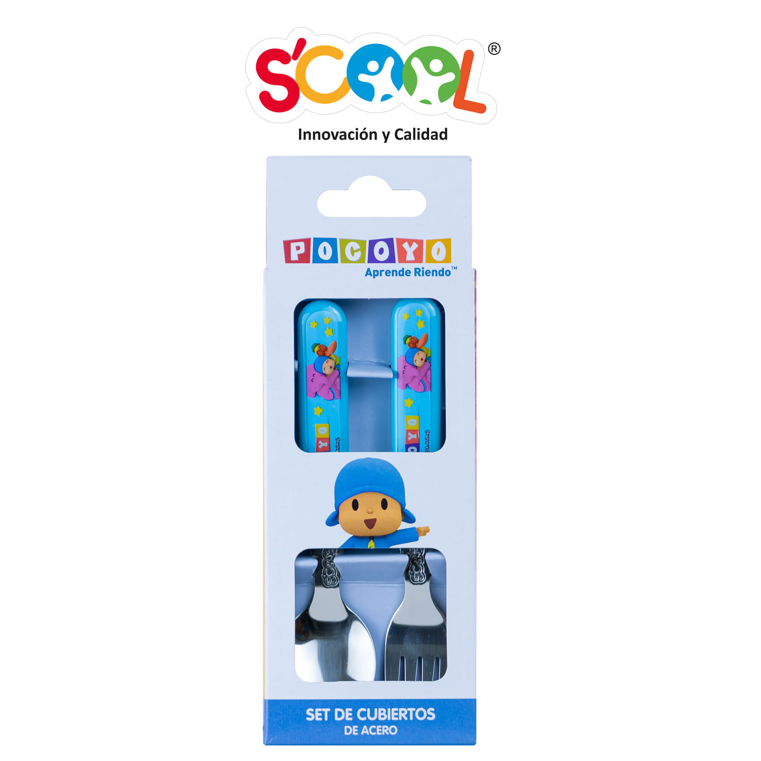 Set De Cubiertos Scool Pocoyo Niño