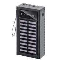 Power Bank Con Panel Solar De 20000 mAh LK-273 Con Luz LED