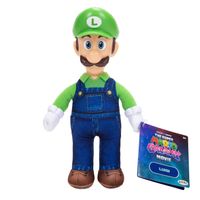 Figura De Peluche Cabeza Plastica Super Mario Galaxy Luigi 23 Cm