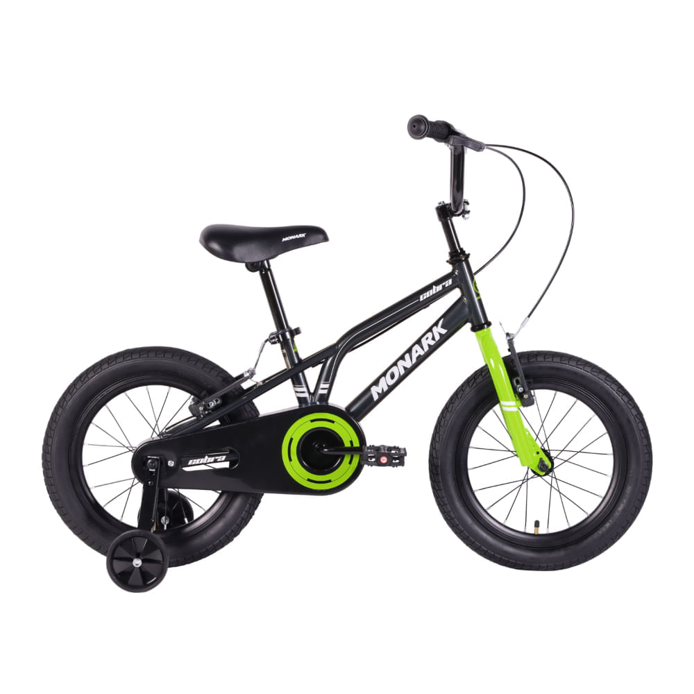 Bicicleta Niño Monark Cobra Aro 16 Verde/Gris