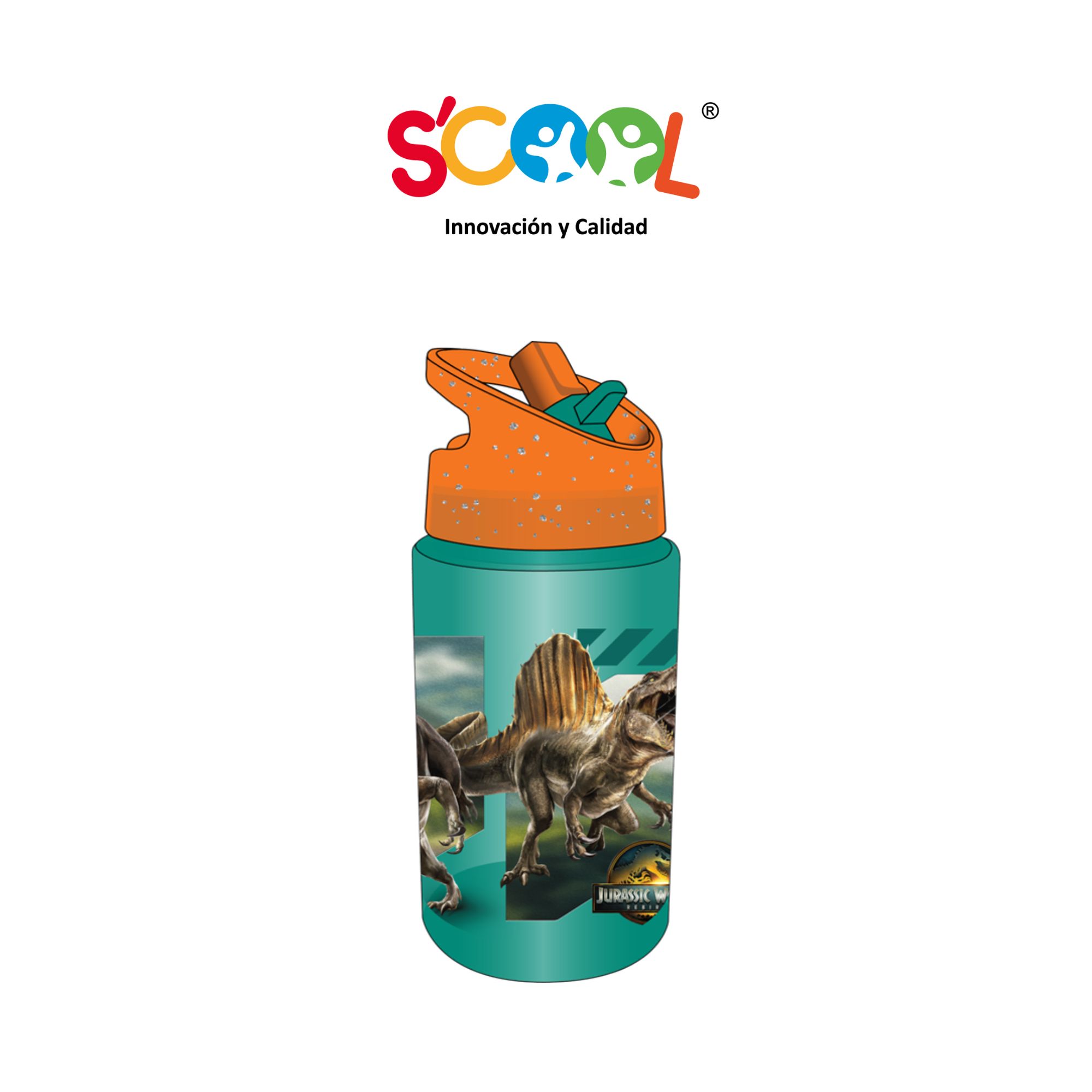 Botella SCOOL Pp Plus Big 500ml Jurassic