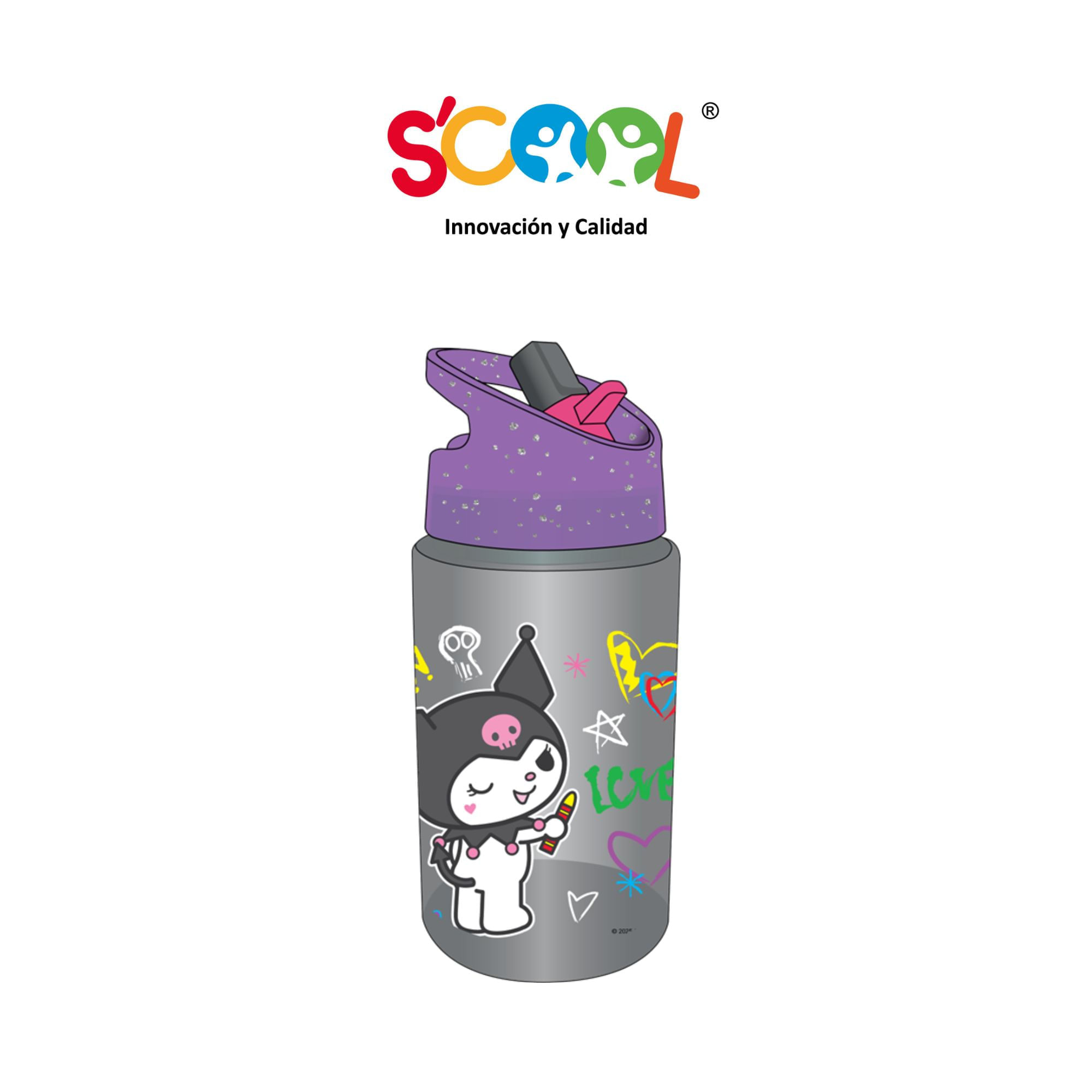 Botella SCOOL Pp Plus Big 500ml Kuromi