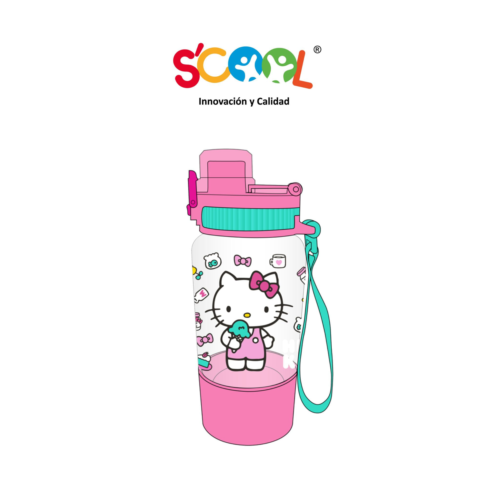 Botella SCOOL Pc Snack 500ml Hello Kitty