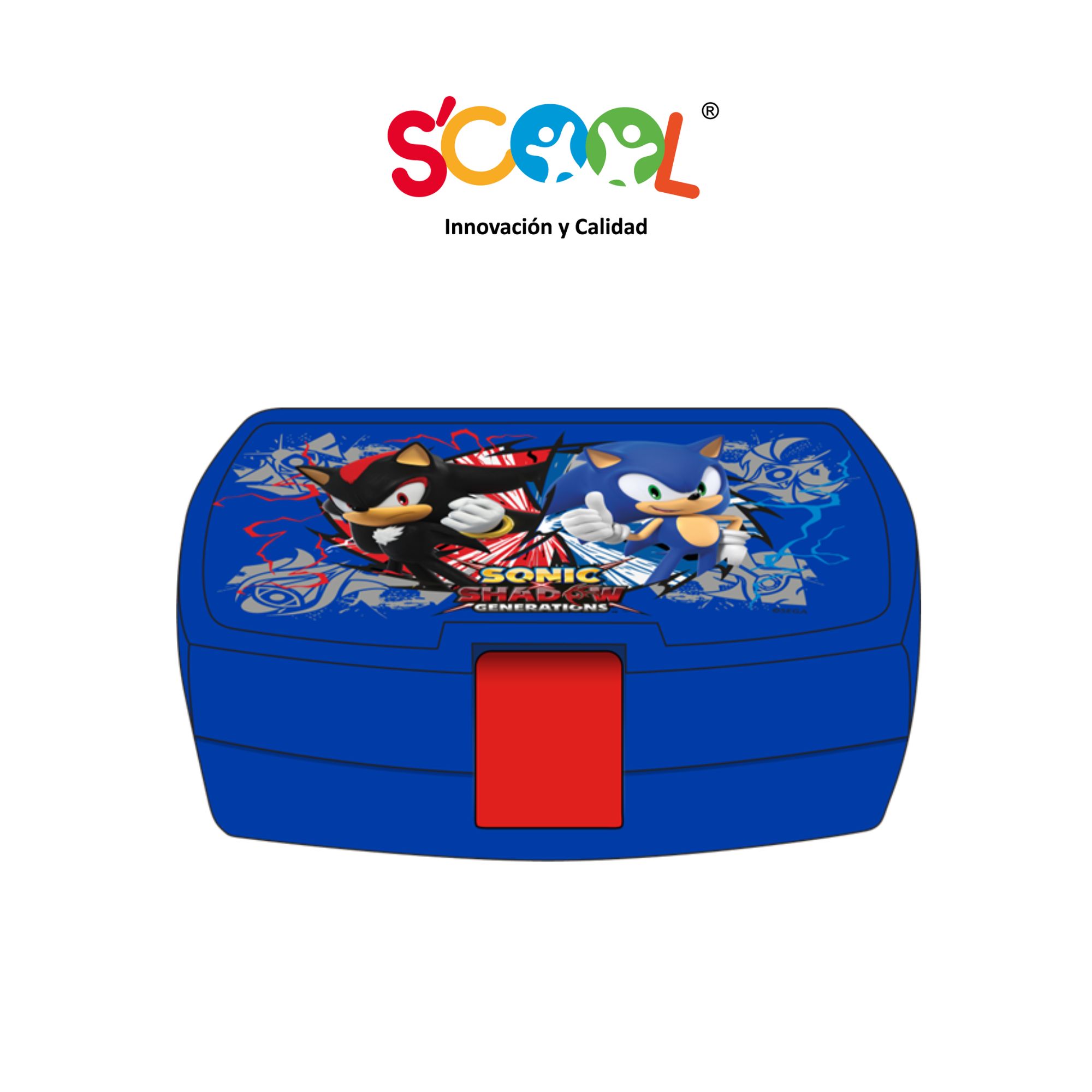 Táper SCOOL Pp 1 Broche 600ml Sonic