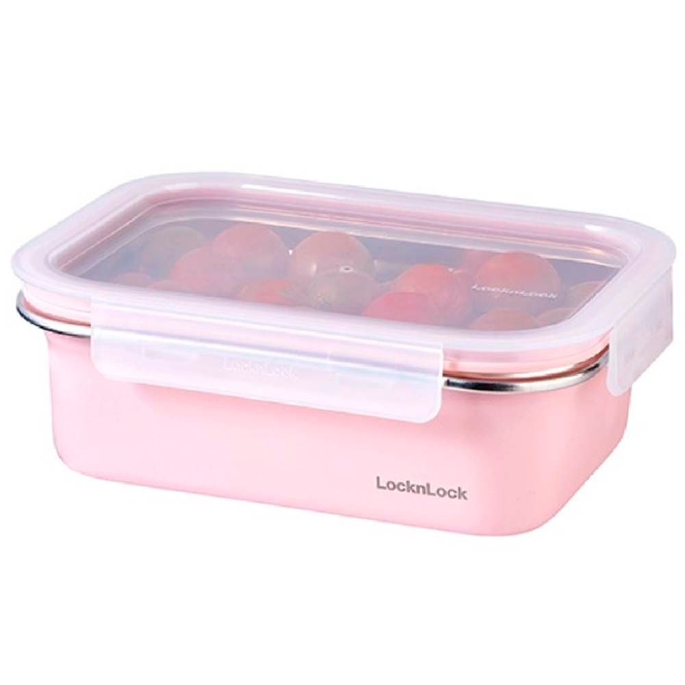 Envase LOCK&LOCK Acero Pink 1200ml Recto