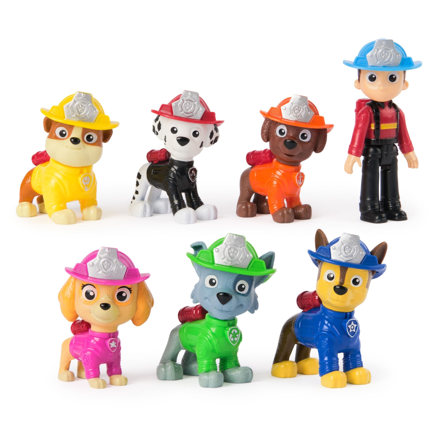 Set 7 Figuras Paw Patrol Rescate De Incendio