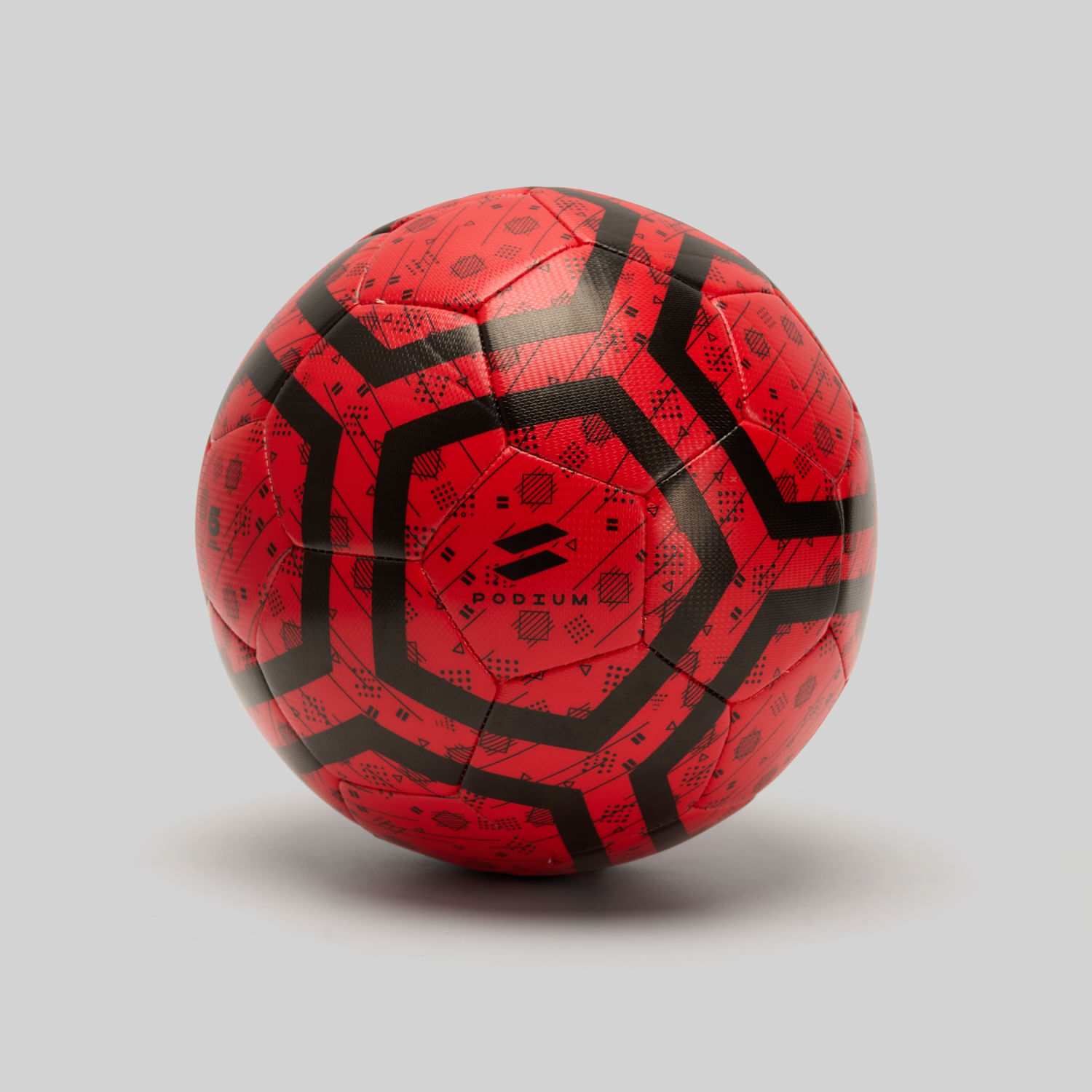 Pelota De Futbol Podium Glitch Rojo