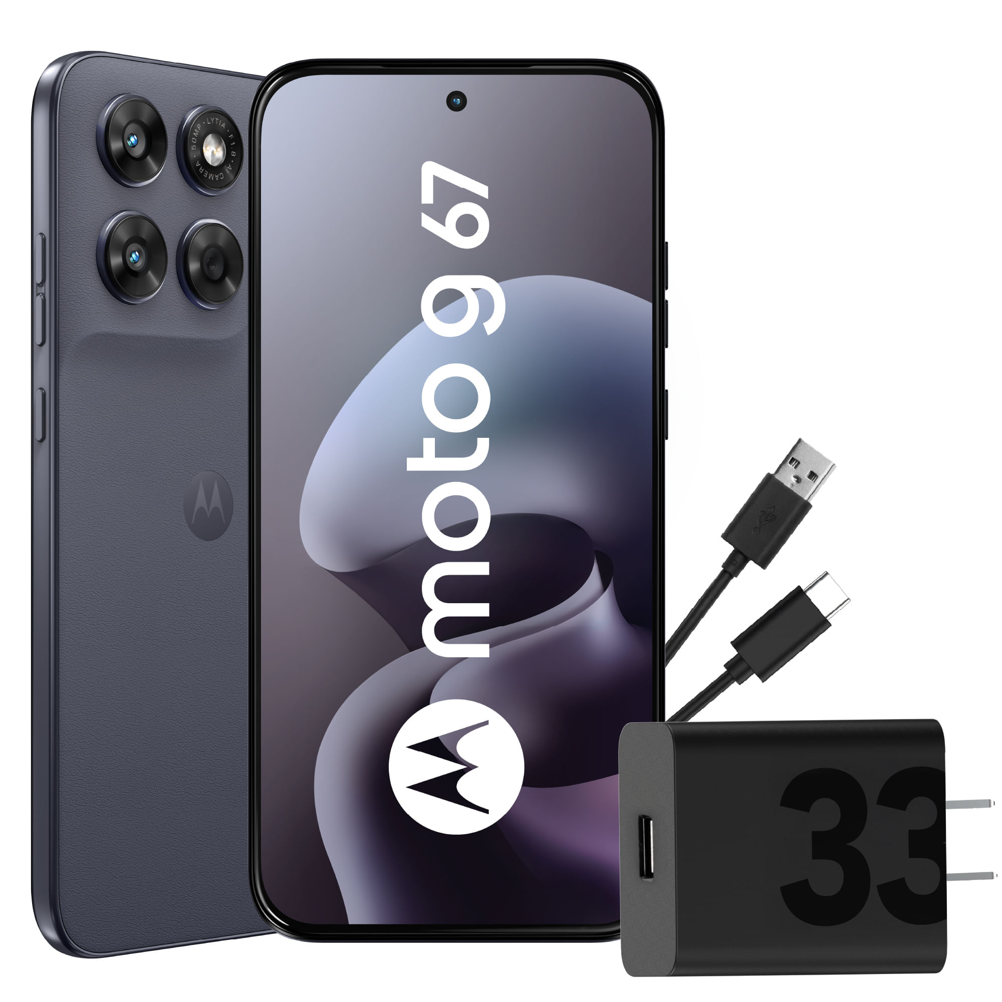 Smartphone MOTOROLA G67 6.8"" 4GB 256GB 50MP+8MP Gris