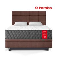 Dormitorio Boxet PARAISO Blocks Su Majestad 2 Plazas Chocolate