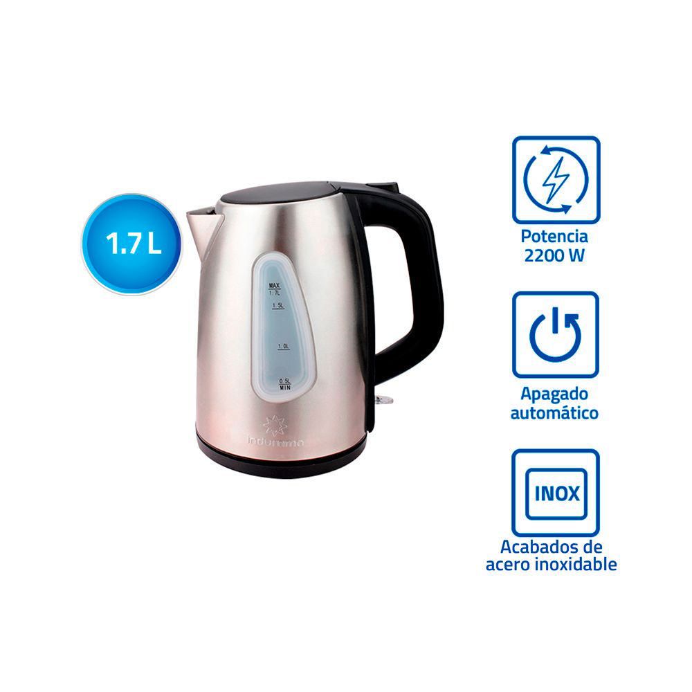 Hervidor Indurama HI-INX 1.7L Acero inoxidable