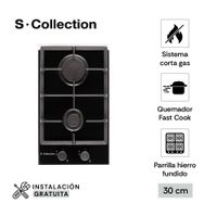 Encimera Scollection Vidrio Templado A Gas 30Cm 2 Hornillas