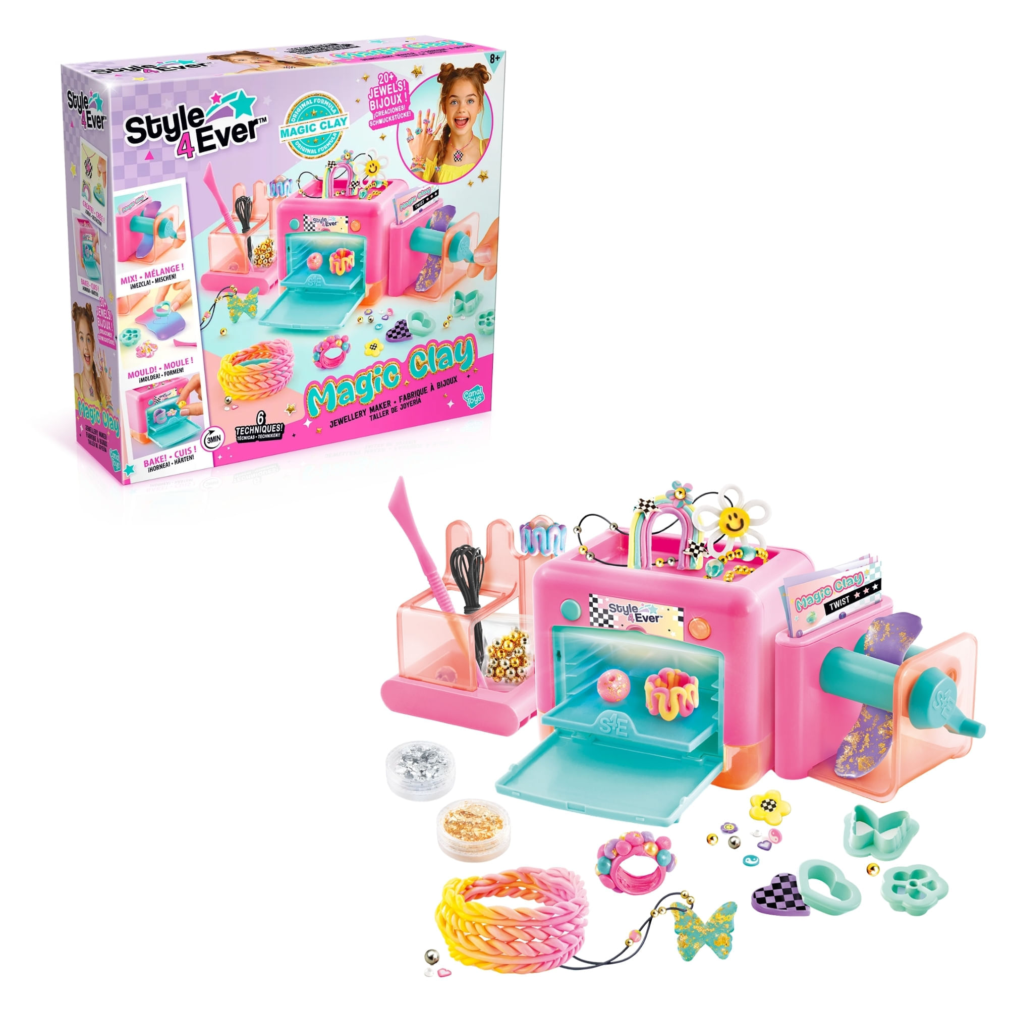 Set creador de joyas con arcilla Style 4ever by CANAL TOYS