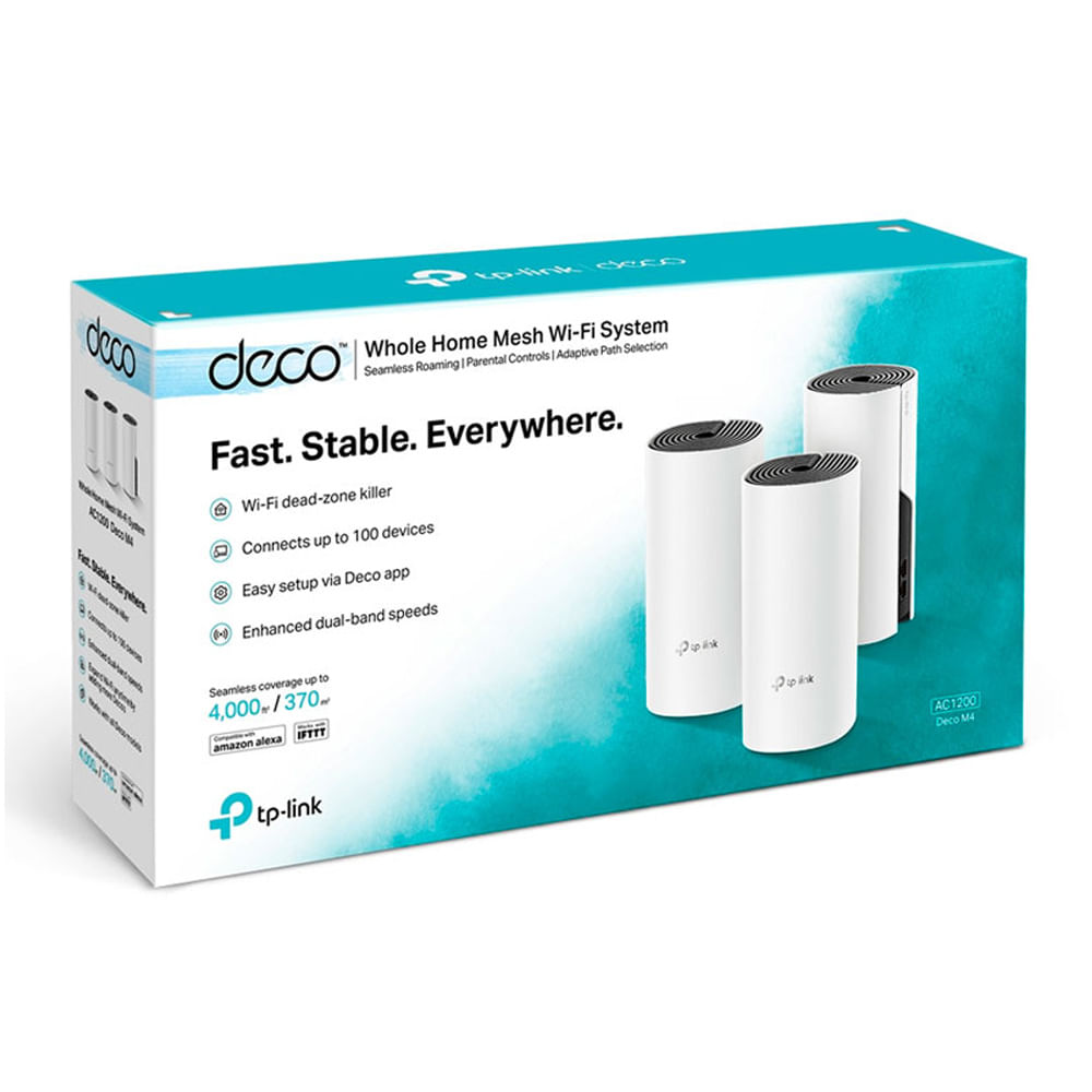 Router TP-LINK Deco M4-3 Mesh WiFi AC1200 velocidad 1200 Mbps