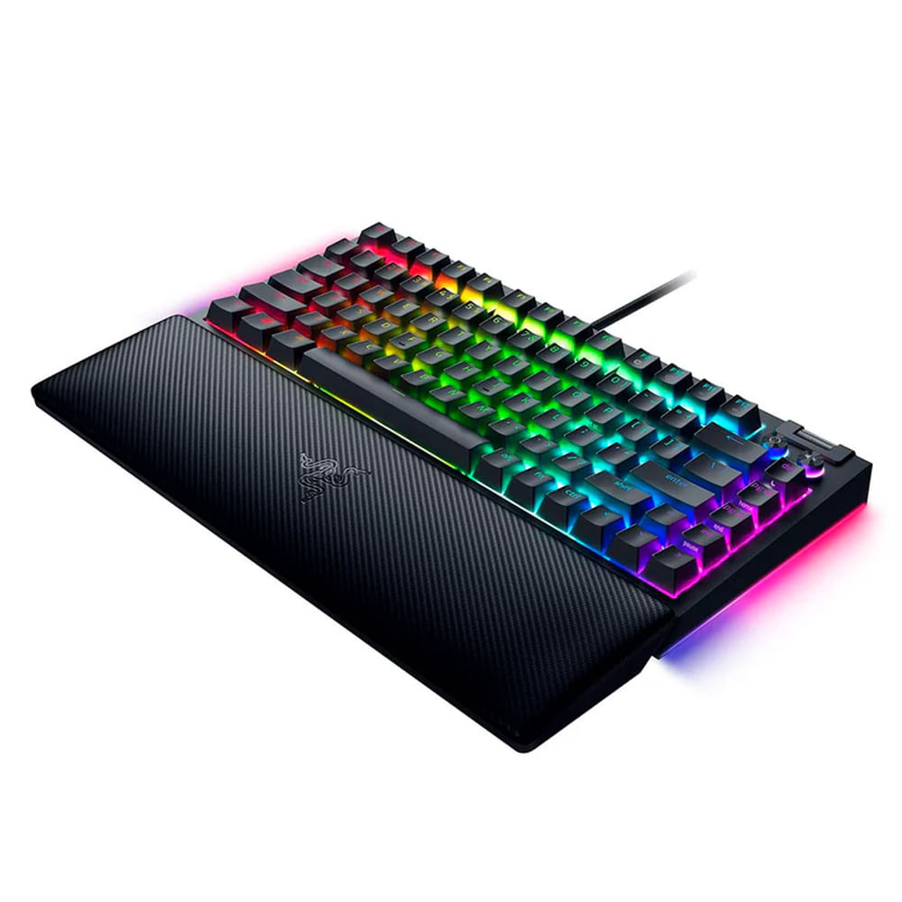 Teclado Razer BlackWidow V4 75% mecánico hot-swappable 8000 Hz Chroma Black