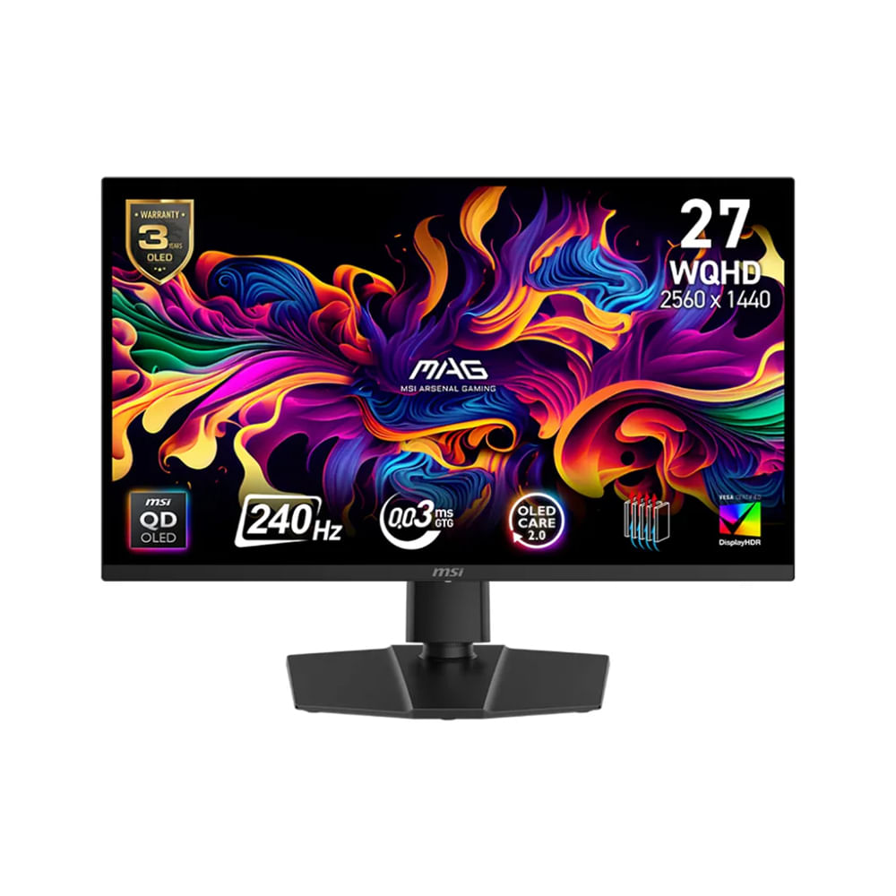 Monitor 27 MSI MAG 271QP QD-OLED 2K UWQH 240Hz 0.03ms