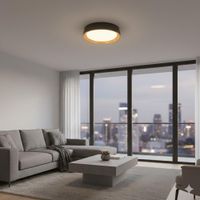 Panel LED Decorativo Bonete 48W Rosca E27 27cm 3 Colores de Luz