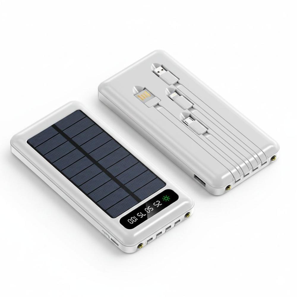 Cargador Power bank Demgel Carga Rápida 1500mAh Solar 4 en 1 Linterna Led
