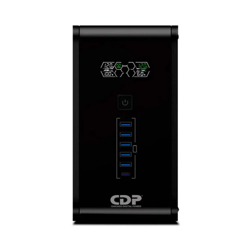 UPS CyberPower R-SMART 1210I 1200VA 720W 10 salidas 5 puertos USB-A
